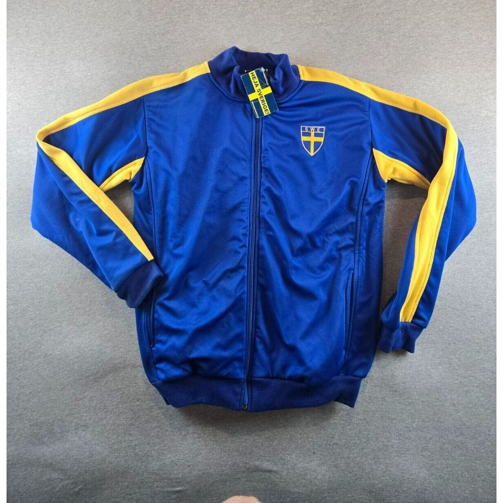 Unbranded Women's Blue & Yellow Track Jacket Sweatshirt